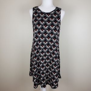 LOFT Smocked Back Jersey Knit Swing Dress, sz M